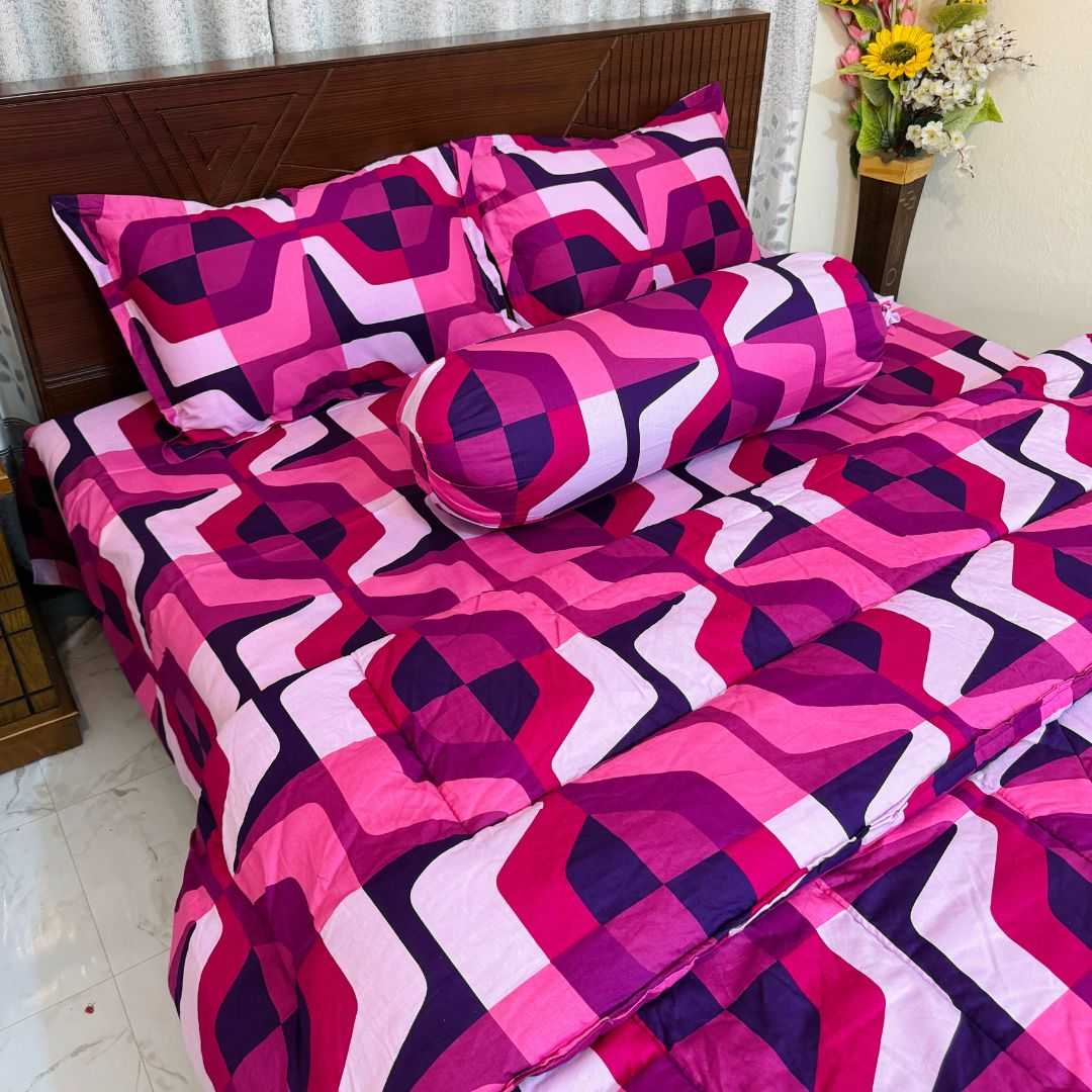 Premium,Quality,Twill,Cotton,Comforter,5,Pcs,Set 505287 - Home & Garden > Linens & Bedding > Bedding > Quilts & Comforters