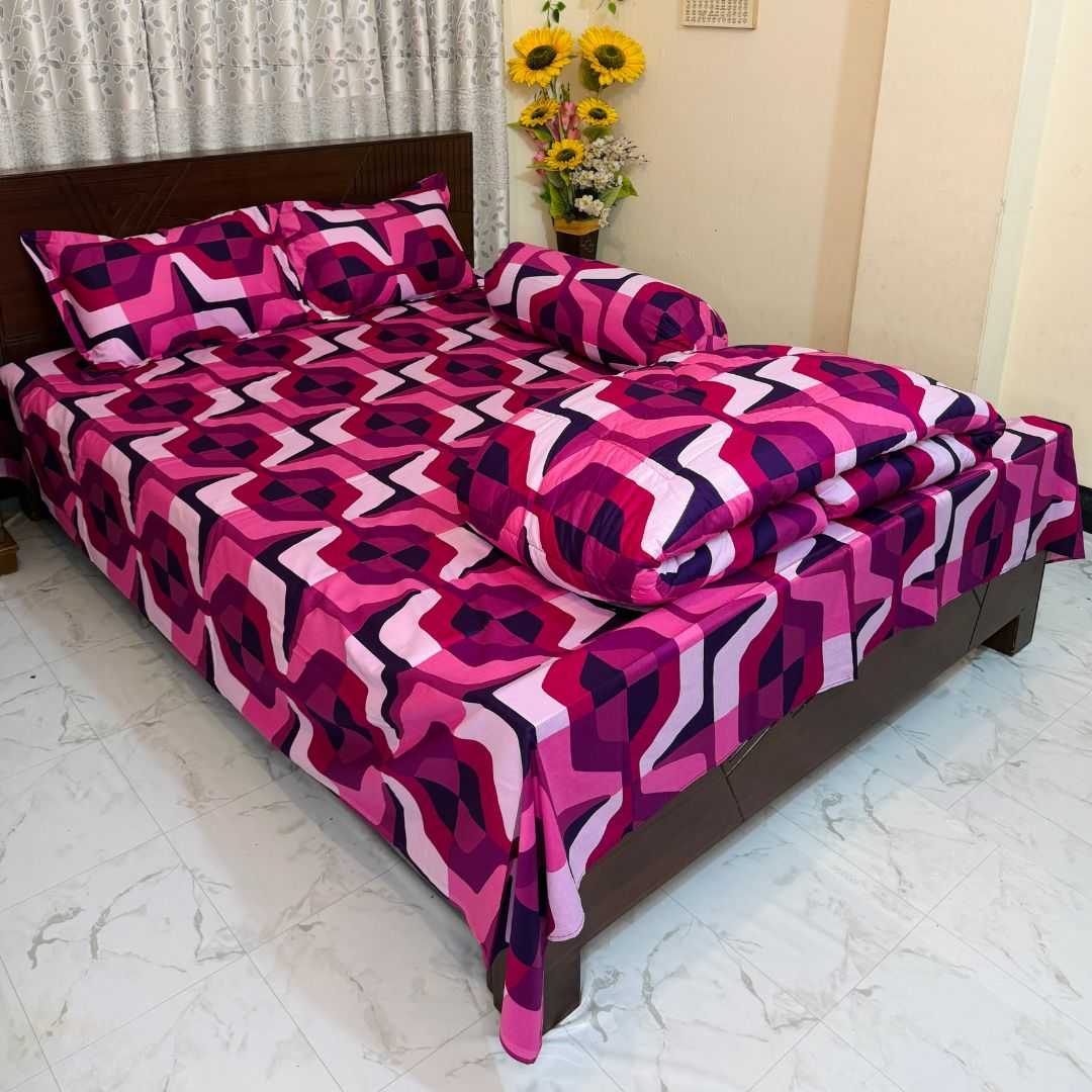 Premium,Quality,Twill,Cotton,Comforter,5,Pcs,Set 505287 - Home & Garden > Linens & Bedding > Bedding > Quilts & Comforters