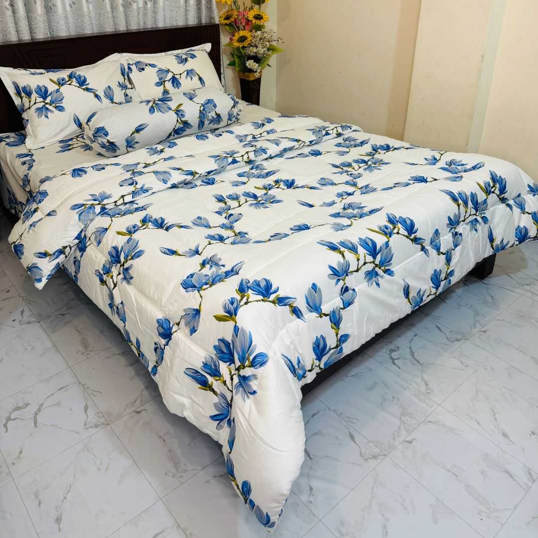 Premium,Quality,Twill,Cotton,Comforter,5,Pcs,Set 505287 - Home & Garden > Linens & Bedding > Bedding > Quilts & Comforters
