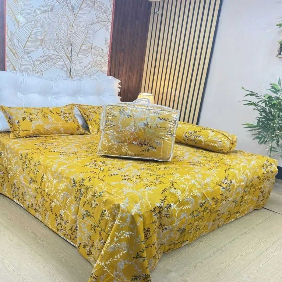Premium,Quality,Twill,Cotton,Comforter,5,Pcs,Set 505287 - Home & Garden > Linens & Bedding > Bedding > Quilts & Comforters
